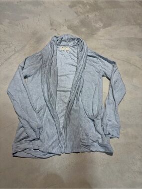 Normal brand Light Blue/gray Open-Front Women's Cardigan Sweater XS
